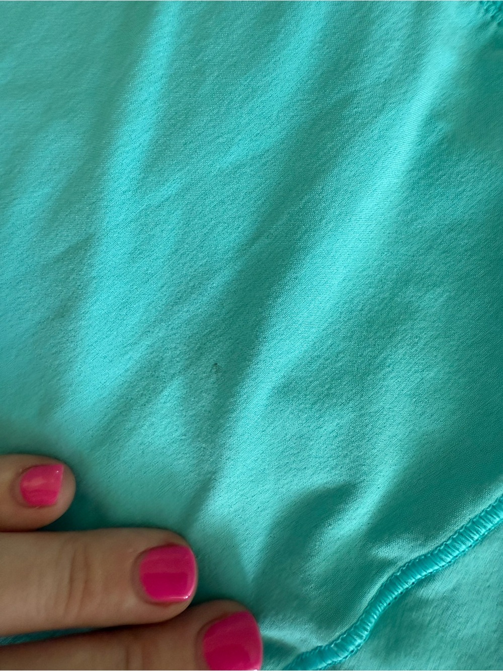 lululemon athletica electric turquoise speed short 4” - Picture 2 of 4